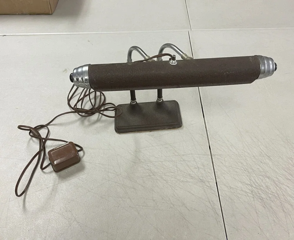 Vintage Art Deco Bullet Style Industrial Adjustable Goose Neck Desk Lamp